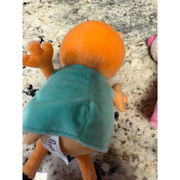 Lot of 2 Peppa Pig Suzy sheep talking plush Peppa pig candy cat Meows 2003 works - Picture 7 of 16